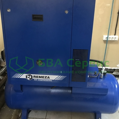 Техническое обслуживание винтового электрического компрессора Remeza ВК10Т-15-270
